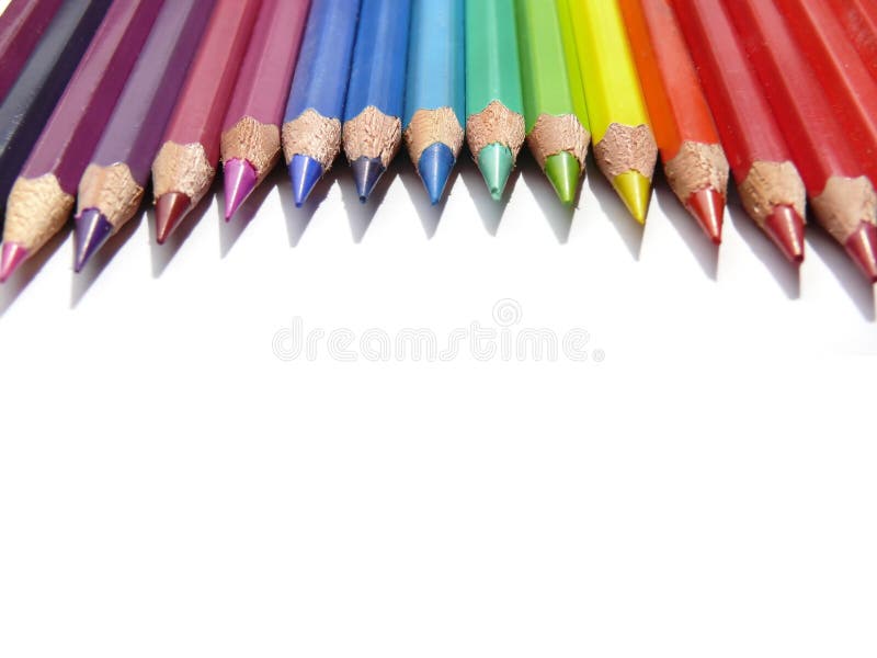 De potloden van de kleur