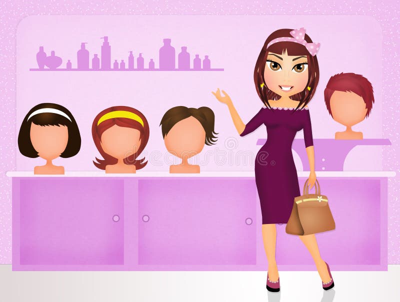 De producten van het opslaghaar stock illustratie