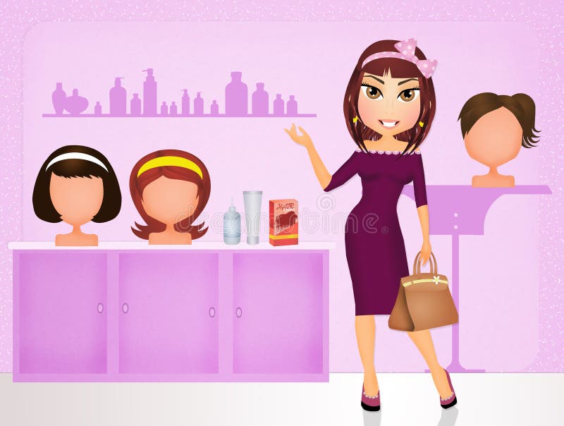 De producten van het opslaghaar royalty-vrije illustratie