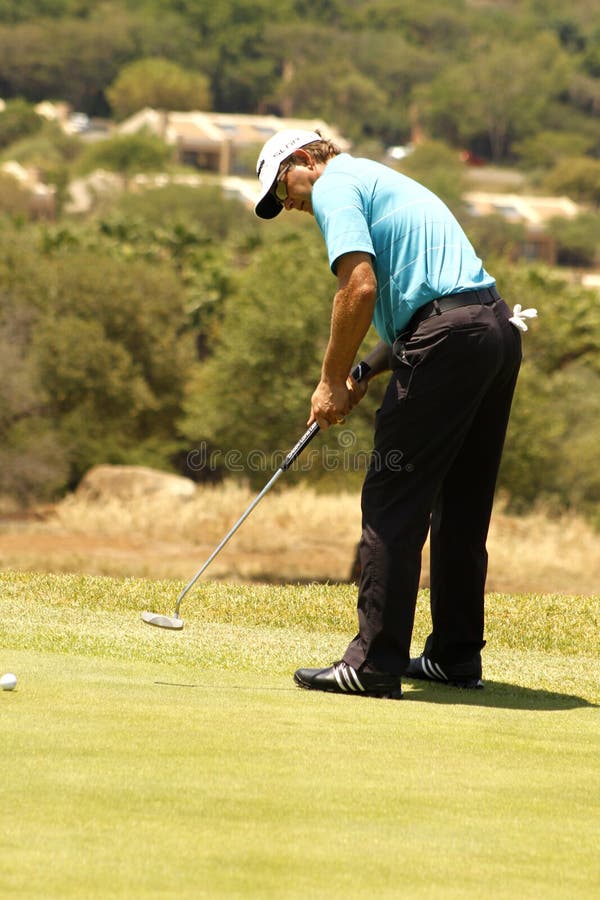 DE PROgolfspeler VAN GOOSEN RETIEF royalty-vrije stock foto's DE PROgolfspeler VAN GOOSEN RETIEF royalty-vrije stock foto's