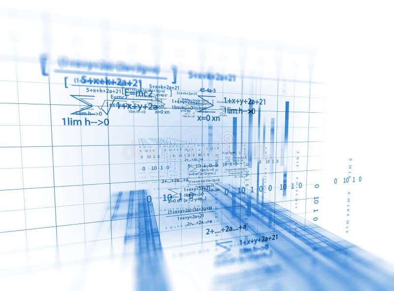 Programmeercode, abstract, technologische achtergrond van een softwareontwikkelaar en computerscript stock illustratie