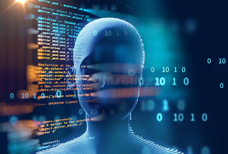 Programmeercode, abstracte technologische achtergrond van een softwareontwikkelaar en computerscript vector illustratie