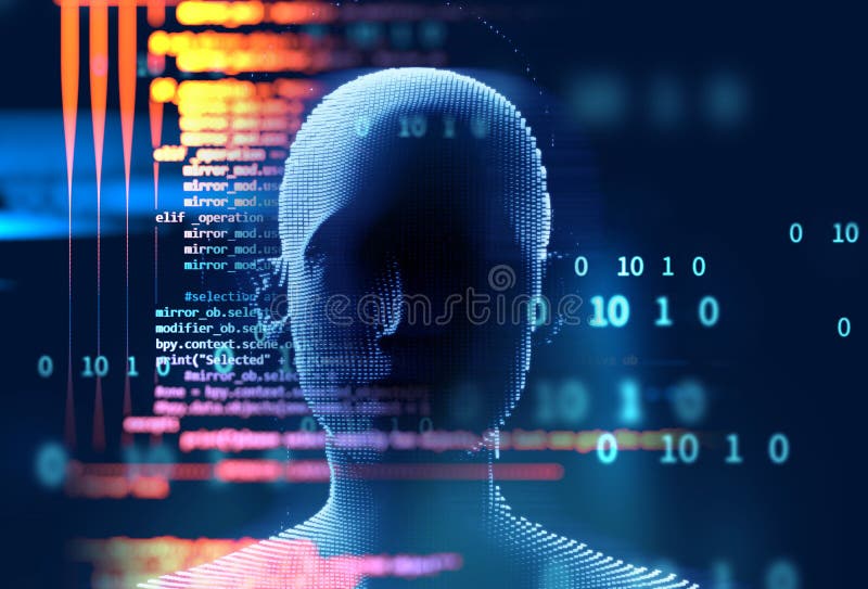 Programmeercode, abstract, technologische achtergrond van een softwareontwikkelaar en computer script vector illustratie