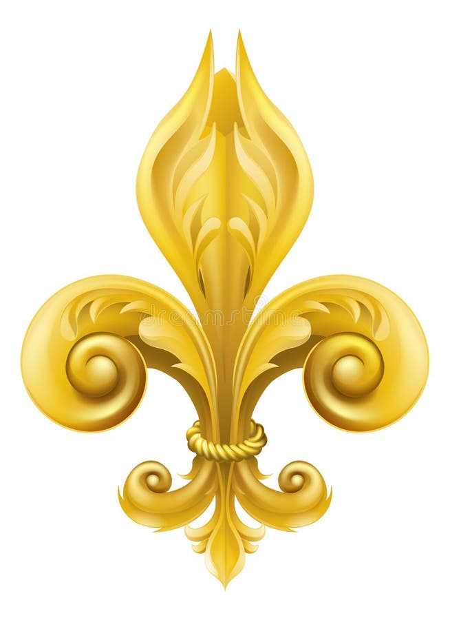de projekta fleur złoto lis ilustracji de projekta fleur złoto lis ilustracji