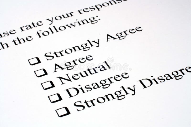 This is a close up image of the responses to a survey. This is a close up image of the responses to a survey.