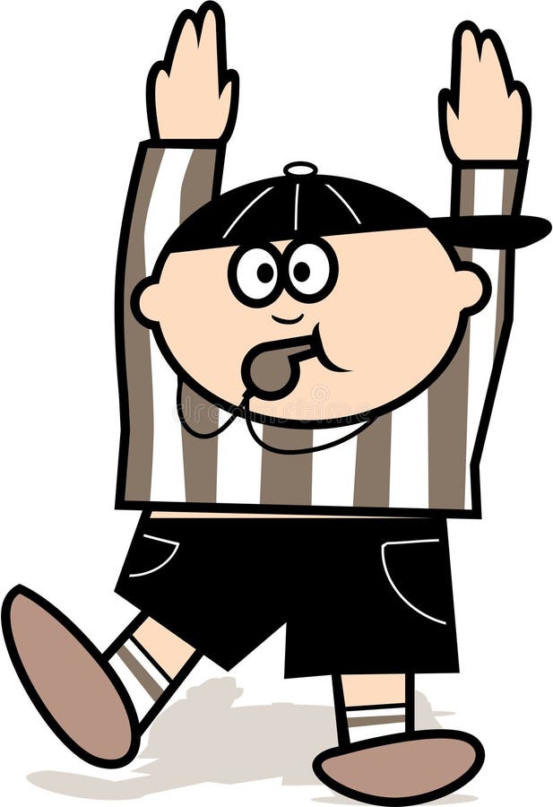 De rechter van de voetbal vector illustratie De rechter van de voetbal vector illustratie