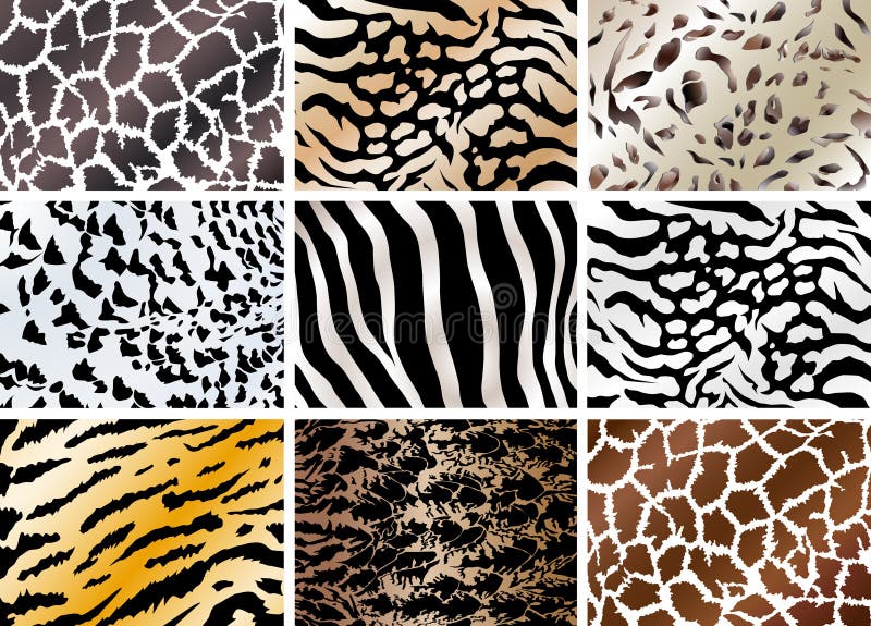 De reeks dieren vilt achtergronden vector illustratie De reeks dieren vilt achtergronden vector illustratie