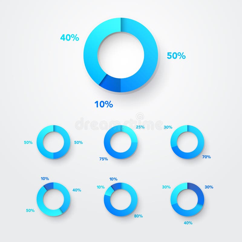 De Reeks van het Diagraminfographic van de Cirkeldiagramcirkel Kleur Ring With Examples Vector Webelement vector illustratie De Reeks van het Diagraminfographic van de Cirkeldiagramcirkel Kleur Ring With Examples Vector Webelement vector illustratie