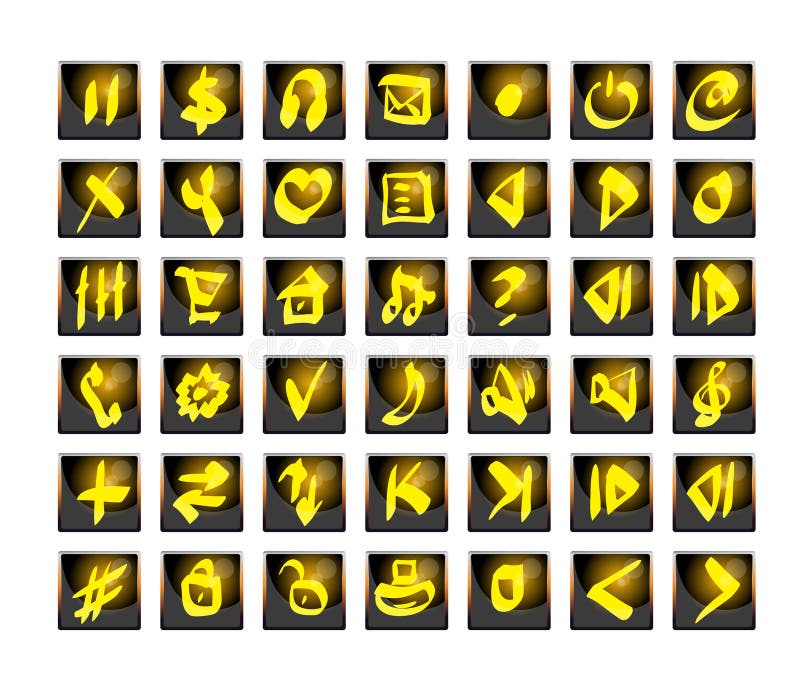 Iconenset royalty-vrije illustratie