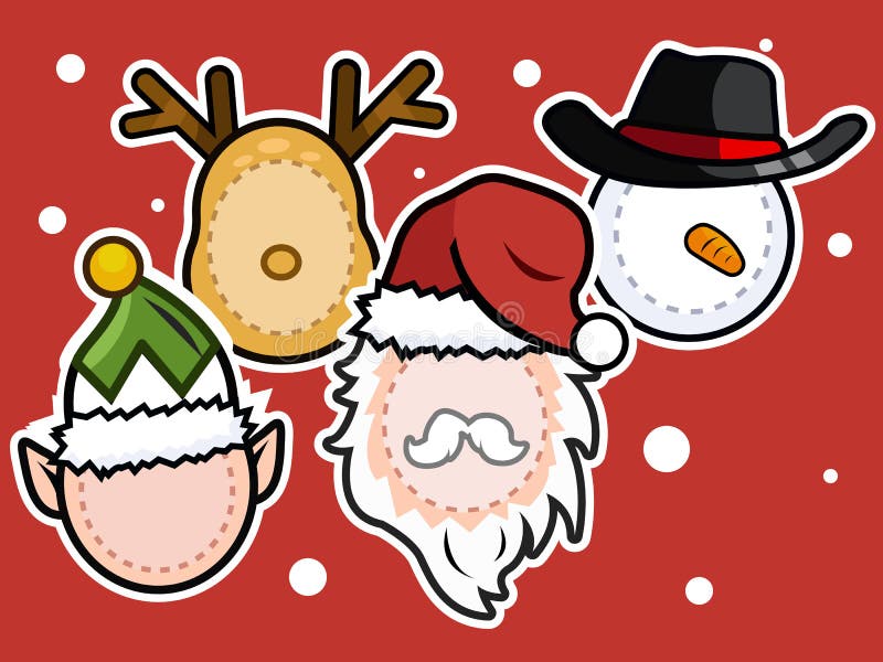 De Reeks van het Pictogram van Kerstmis royalty-vrije illustratie De Reeks van het Pictogram van Kerstmis royalty-vrije illustratie