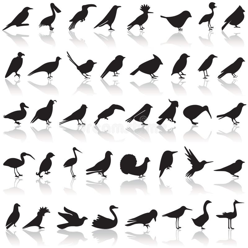 De reeks van het vogelpictogram