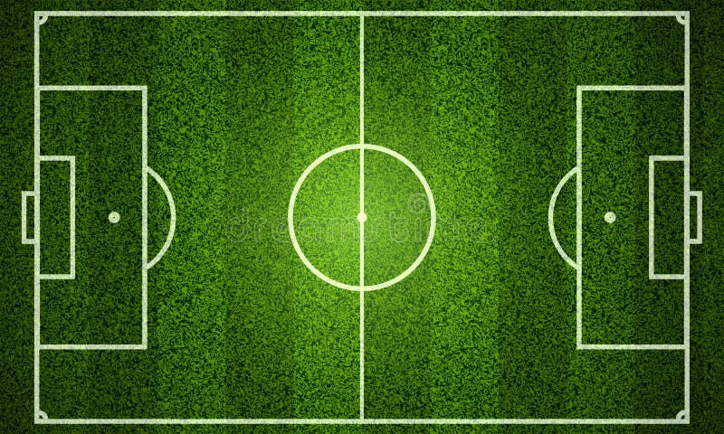 De regeling van het voetbalgebied vector illustratie De regeling van het voetbalgebied vector illustratie