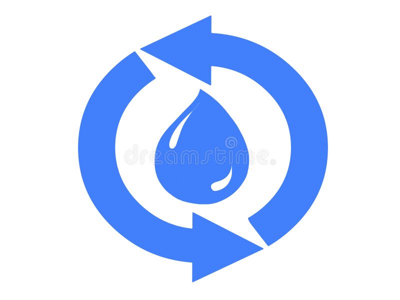 De reinigingsteken van het water stock illustratie De reinigingsteken van het water stock illustratie