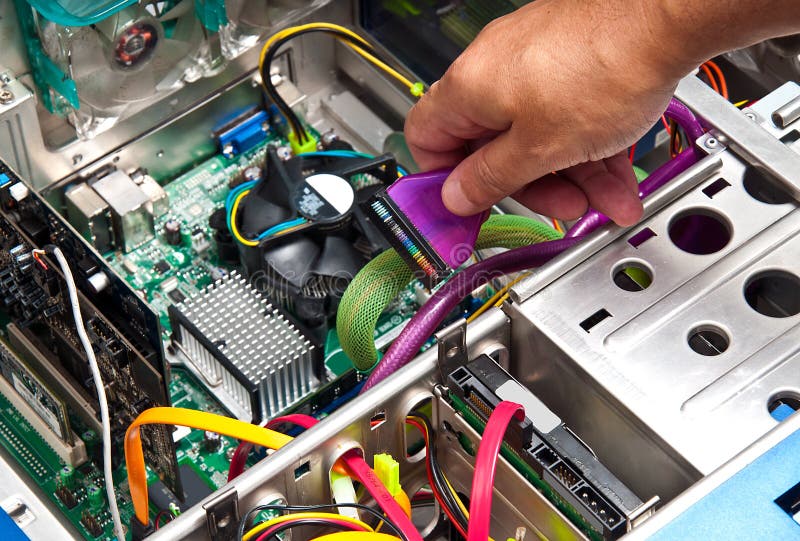 De Reparatie Van De Computer Stock Afbeelding Image of beroep