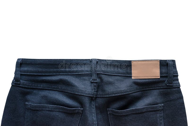 De Retour Des Jeans Avec Les Jeans En Cuir Le Label a Cousu Sur Les ...