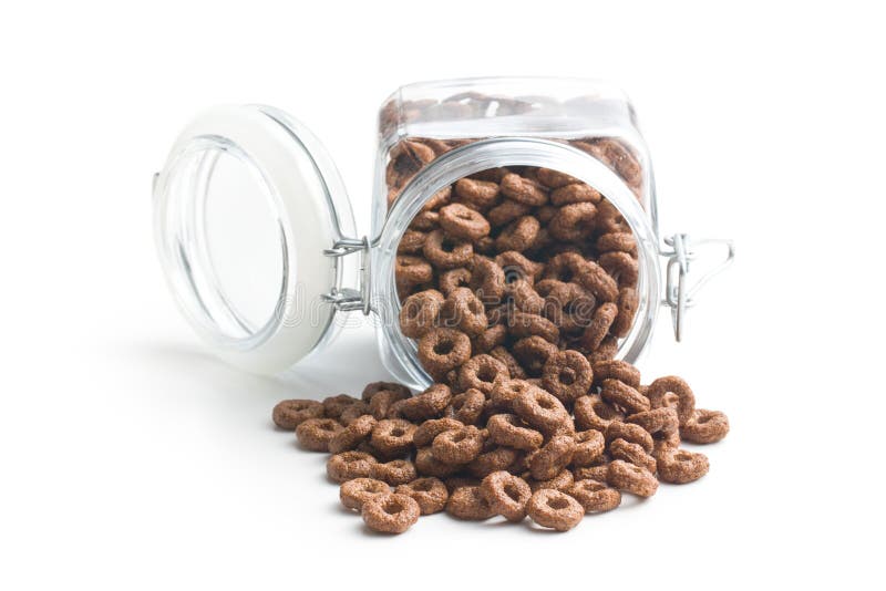 De ringen van het chocoladegraangewas stock afbeeldingen De ringen van het chocoladegraangewas stock afbeeldingen