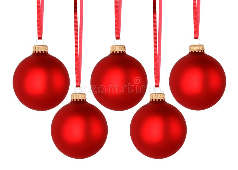 De rode ballen van Kerstmis