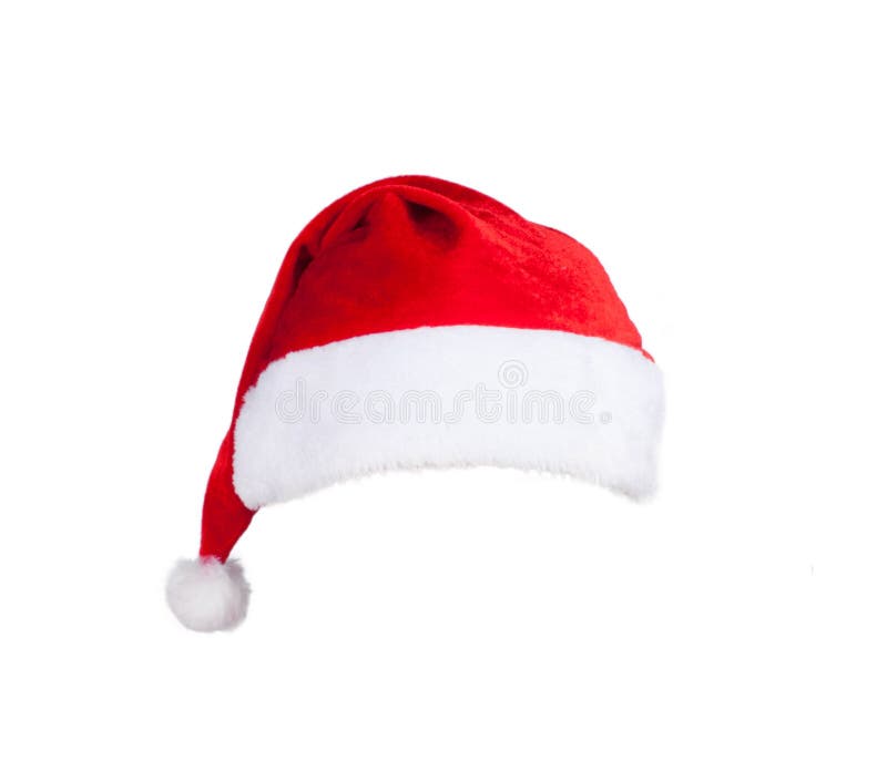 De rode hoed van Santa Claus royalty-vrije stock foto's