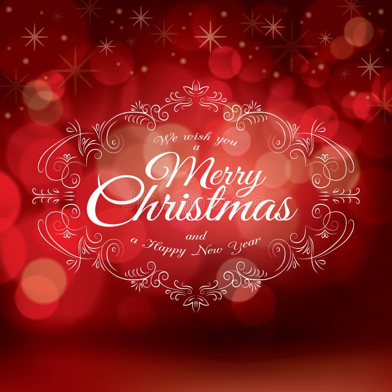 De rode Vector van het de kaartontwerp van de Kerstmisgroet royalty-vrije illustratie De rode Vector van het de kaartontwerp van de Kerstmisgroet royalty-vrije illustratie