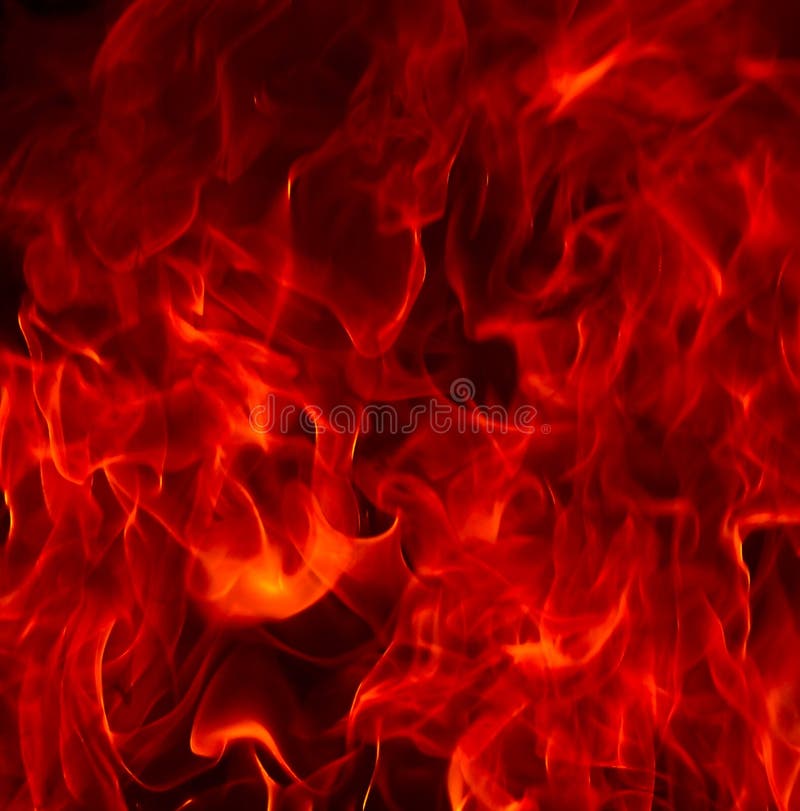 De rode Vlammen van de Brand van Hel