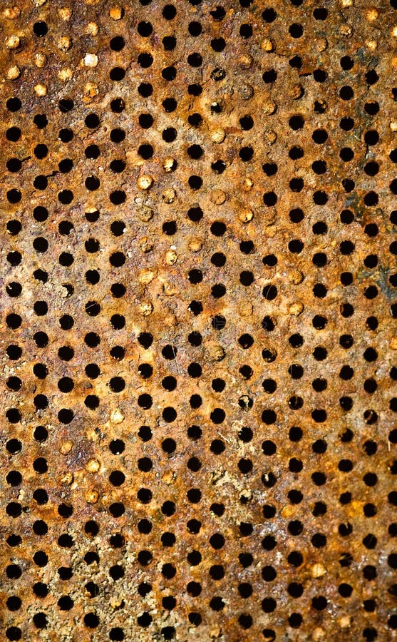 Roestige, verweerde metalen achtergrond royalty-vrije stock afbeelding