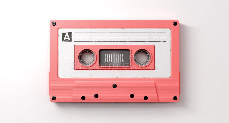 De roze Band van de Cassettemengeling stock illustratie De roze Band van de Cassettemengeling stock illustratie
