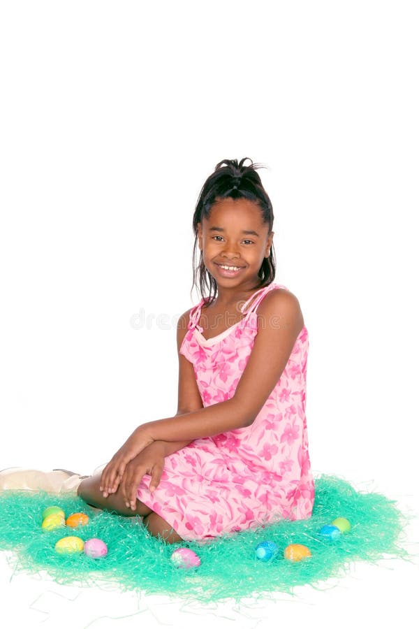 Roze paasjurk stock afbeelding