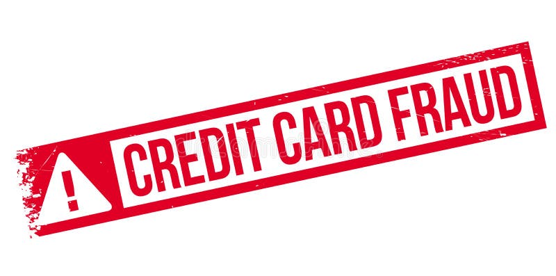 Stempel voor creditcardfraude royalty-vrije illustratie