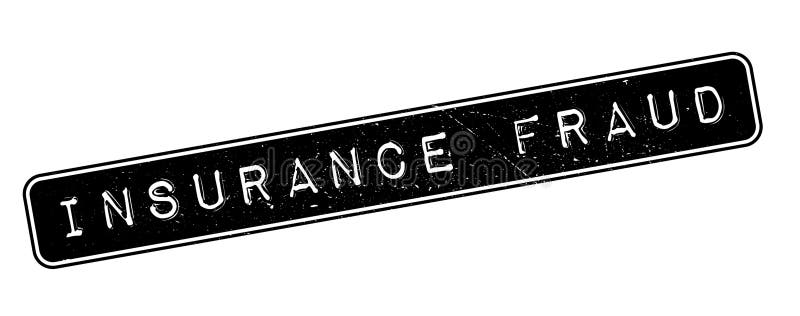 De rubberzegel van de verzekeringsfraude vector illustratie