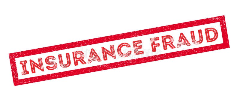 De rubberzegel van de verzekeringsfraude royalty-vrije illustratie