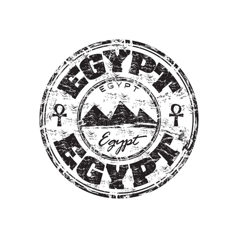 Grunge rubberstempel Egypte vector illustratie