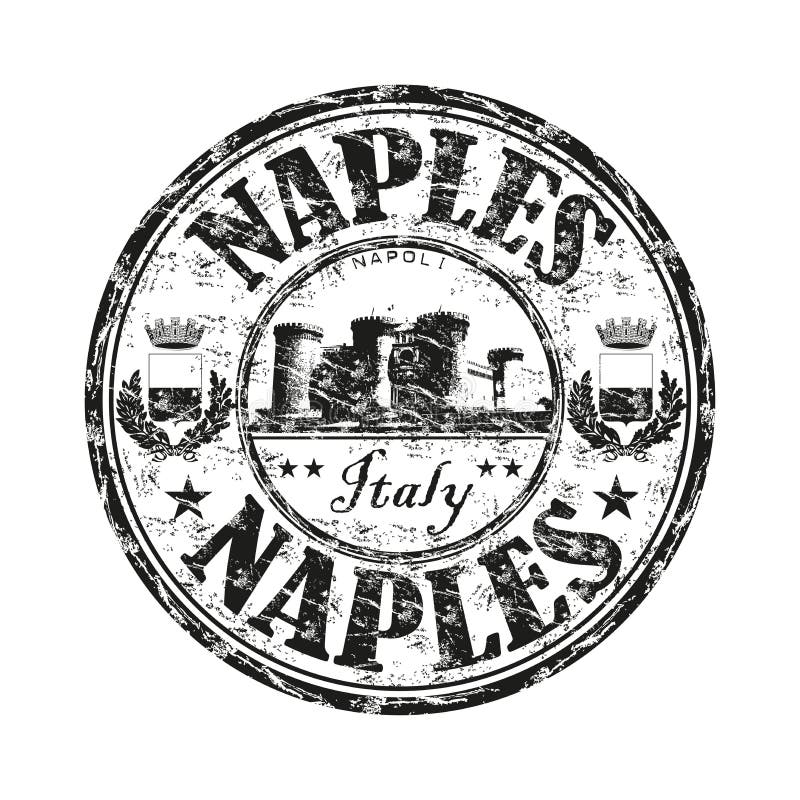 Naples grunge rubberstempel vector illustratie