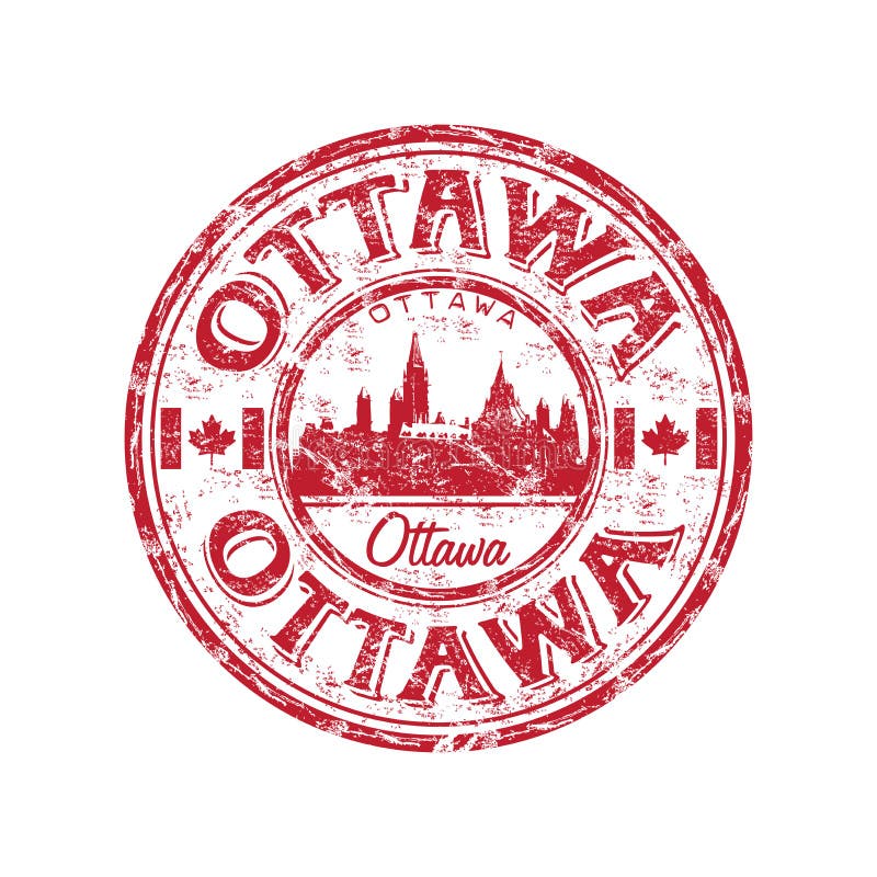 Ottawa grunge rubberstempel vector illustratie