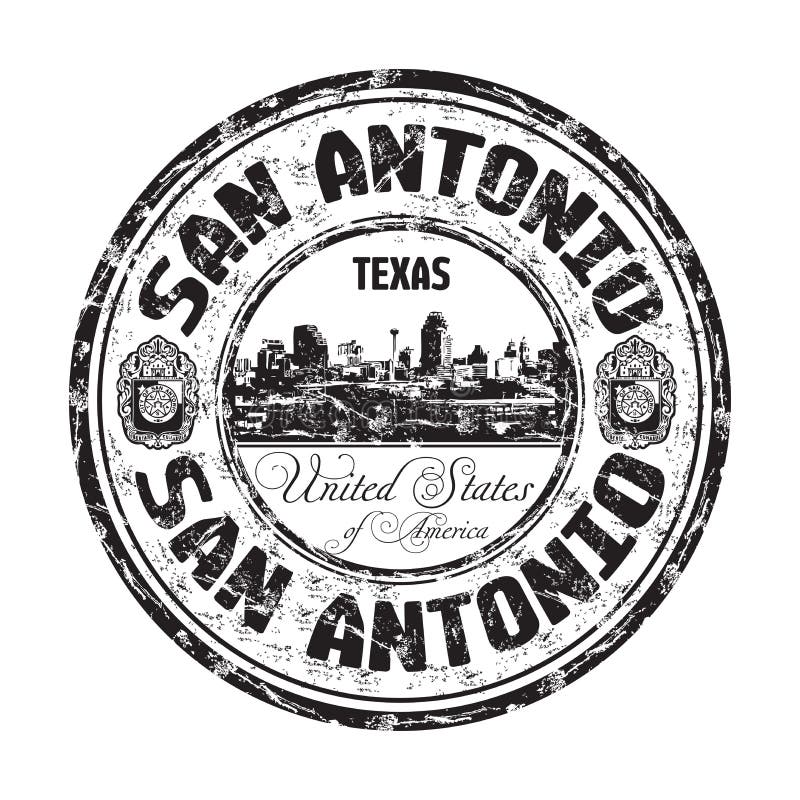Grunge-stempel van San Antonio vector illustratie