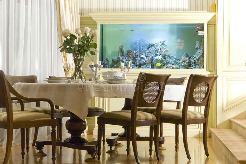 De ruimte van Dinning stock fotografie De ruimte van Dinning stock fotografie