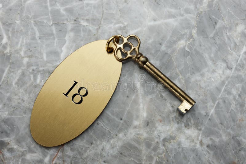 De ruimtesleutel van het hotel De ruimtesleutel van het hotel