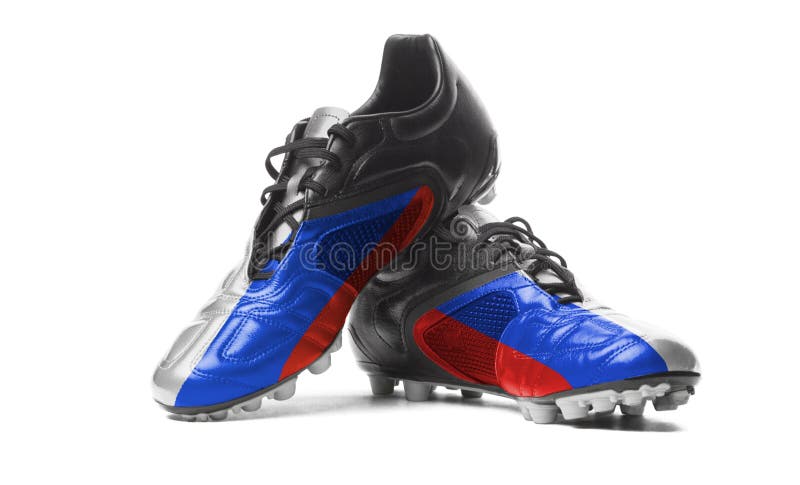 De Russische vlag royalty-vrije stock afbeeldingen