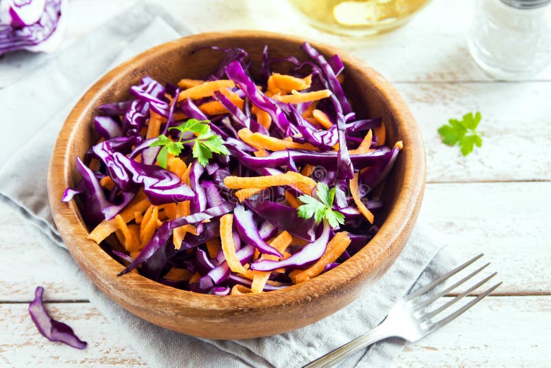 De Salade van de rode Koolkoolsla royalty-vrije stock afbeelding De Salade van de rode Koolkoolsla royalty-vrije stock afbeelding