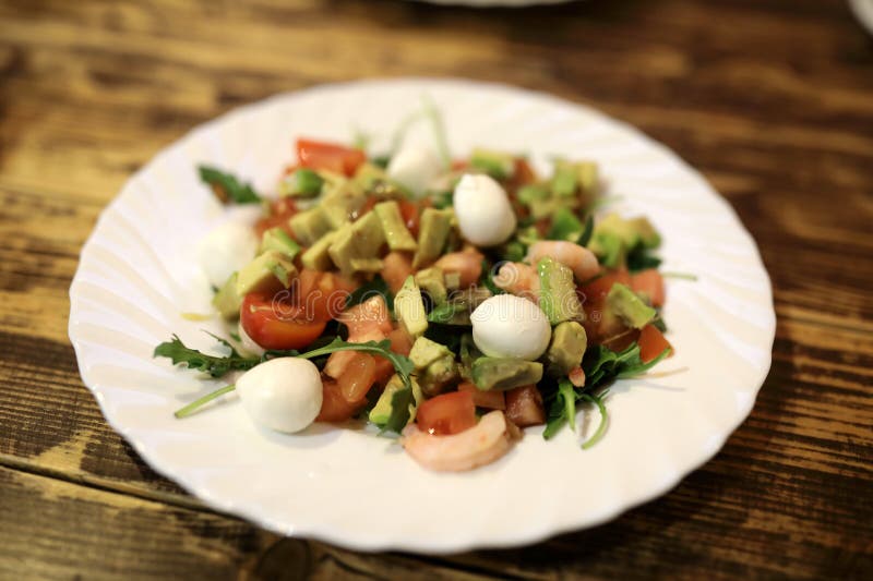 De salade van het kwartelsei stock afbeelding De salade van het kwartelsei stock afbeelding