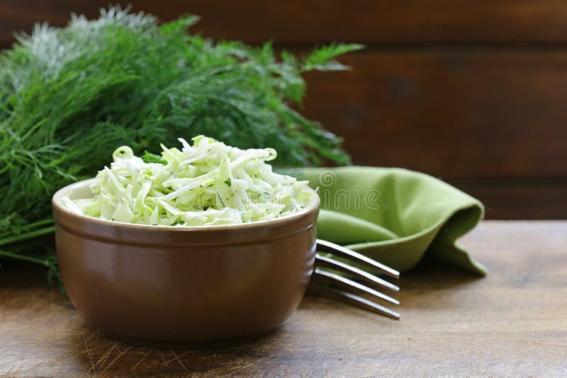 De salade van koolcole slaw stock fotografie De salade van koolcole slaw stock fotografie