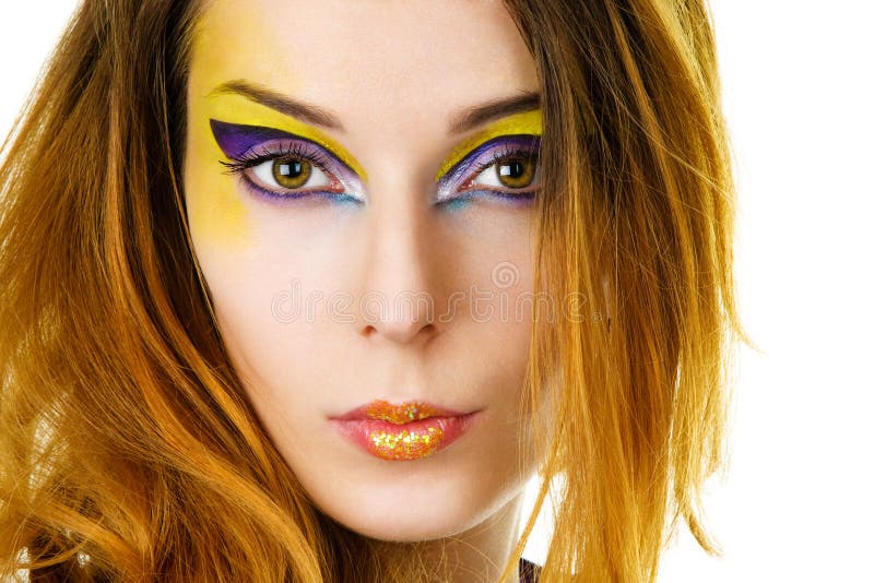 Fantasiemake-up stock foto's