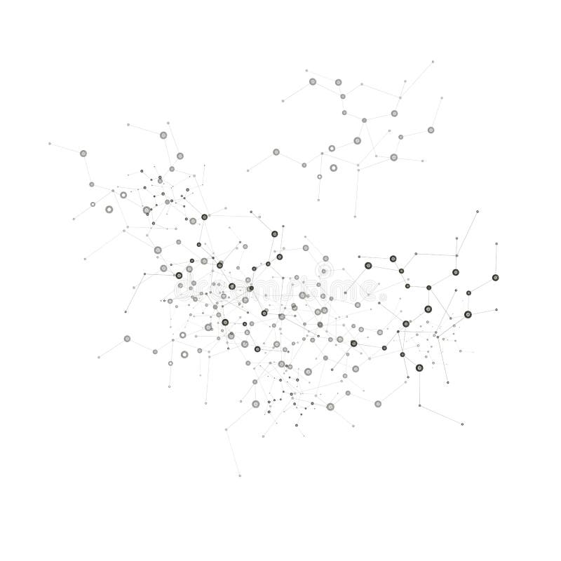 De samenvatting verbindt achtergrond aan punten en lijnen molecule structuur stock illustratie De samenvatting verbindt achtergrond aan punten en lijnen molecule structuur stock illustratie