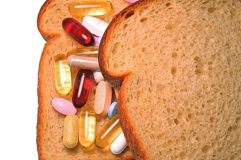 De sandwich van de vitamine royalty-vrije stock afbeelding De sandwich van de vitamine royalty-vrije stock afbeelding