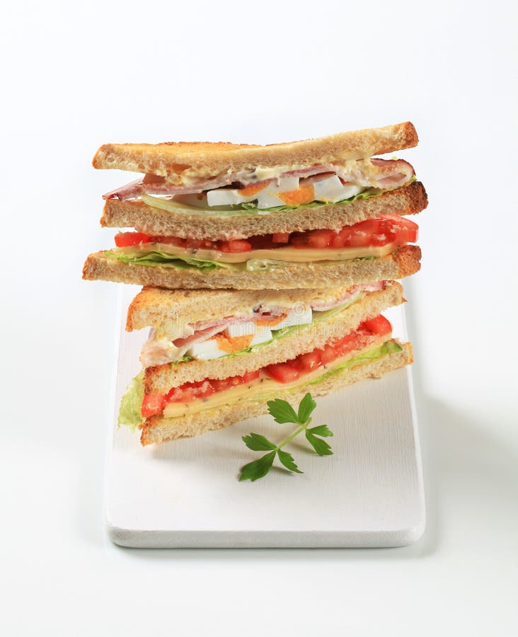 De sandwiches van de delicatessenwinkel royalty-vrije stock afbeelding De sandwiches van de delicatessenwinkel royalty-vrije stock afbeelding