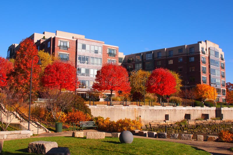 De Schaam Gang Van Milton Landing Apartment Complex and Stock Foto