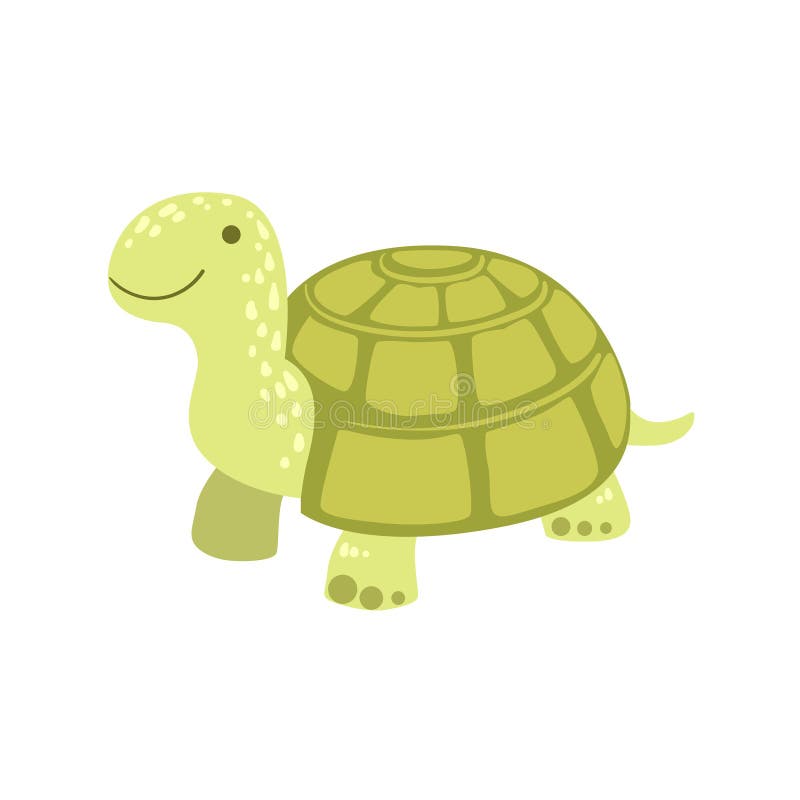 De schildpad stileerde Kinderachtige Tekening vector illustratie De schildpad stileerde Kinderachtige Tekening vector illustratie