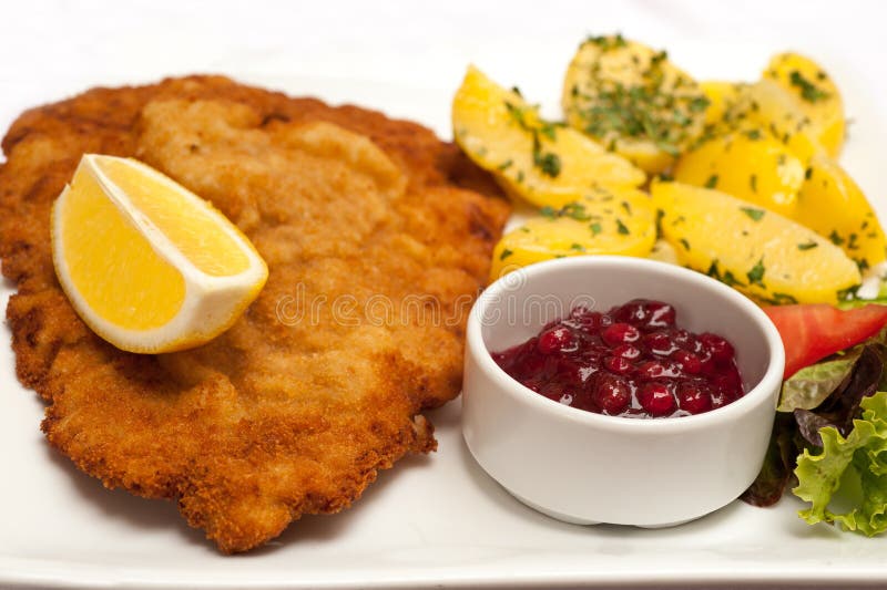 De Schnitzel van het worstje stock foto's De Schnitzel van het worstje stock foto's
