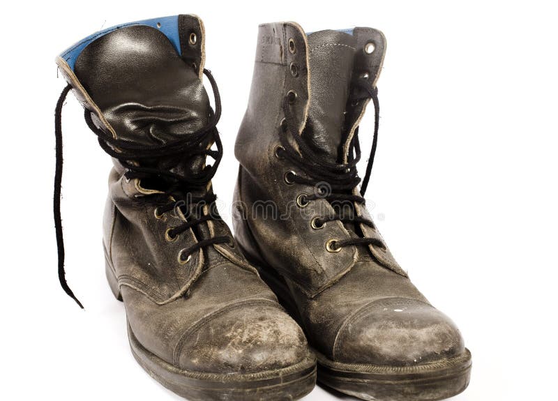 Leren schoenen stock fotografie