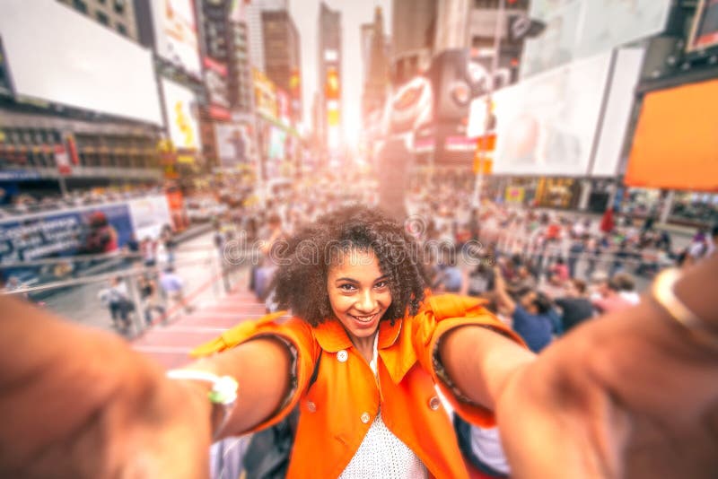 De Selfie quadrado às vezes, New York fotos de stock royalty free De Selfie quadrado às vezes, New York fotos de stock royalty free