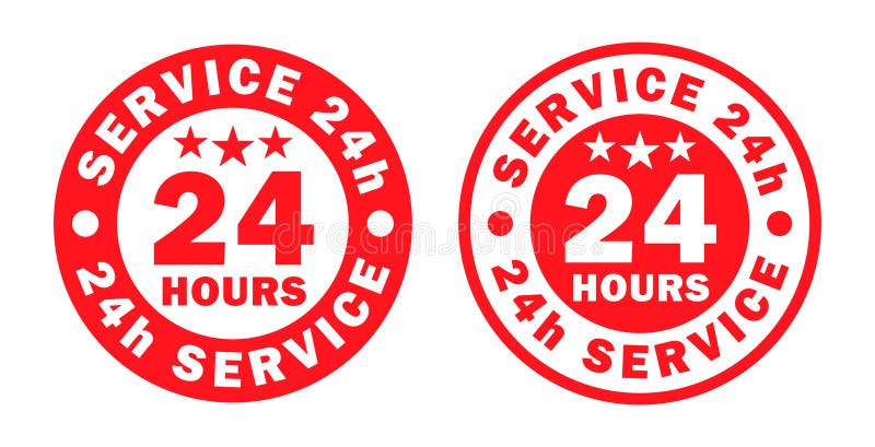 24 7 de servicii deschise 24 de ore pe zi și 7 zile pe săptămână. buton simbol simbol pentru siglă pentru suport comercial. vector vector illustration